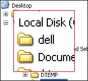Simple stretched image